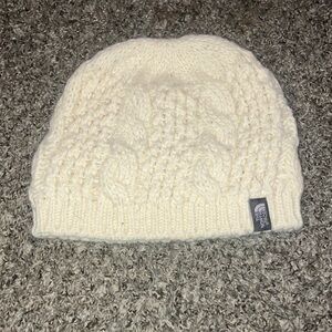 The North Face Ivory Cable Knit Beanie OS